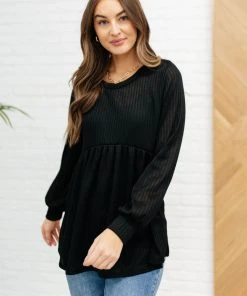 Ave Shops Clothing Back In Black Baby Doll Top