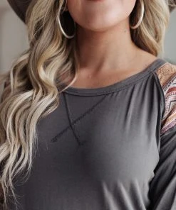 Ave Shops Balboa Tunic In Slate - Women's Short Sleeve Top | Casual Tops & Blouses 22 Ave Shops Balboa Tunic In Slate