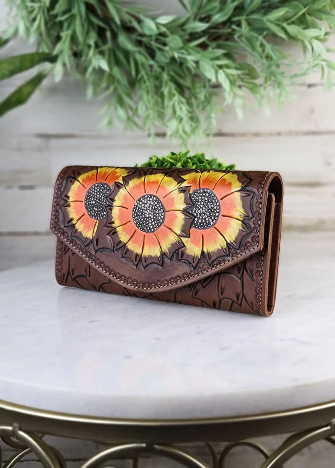 Myra Be Bright Tooled Leather Wallet - Stylish Handbags & Wallets for Women 4 Myra Be Bright Tooled Wallet Handbags & Wallets
