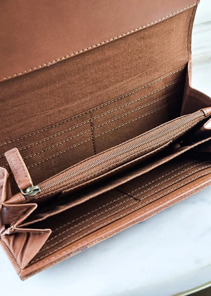 Myra Be Bright Tooled Leather Wallet - Stylish Handbags & Wallets for Women 6 Myra Be Bright Tooled Wallet Handbags & Wallets