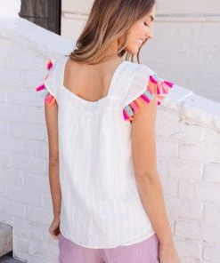 Ave Shops Women's Beach Picnic Top - Lightweight Short Sleeve Blouse for Summer 45 Ave Shops Clothing Beach Picnic Top