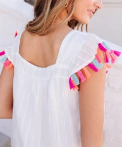 Ave Shops Women's Beach Picnic Top - Lightweight Short Sleeve Blouse for Summer 46 Ave Shops Clothing Beach Picnic Top