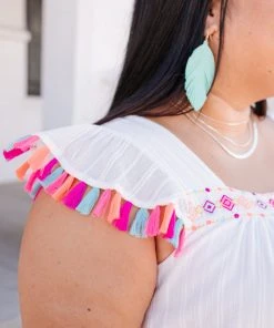 Ave Shops Women's Beach Picnic Top - Lightweight Short Sleeve Blouse for Summer 37 Ave Shops Clothing Beach Picnic Top