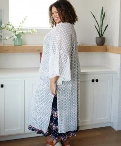 Ave Shops Beachside Babe Kimono In Ivory