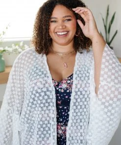 Ave Shops Beachside Babe Kimono In Ivory