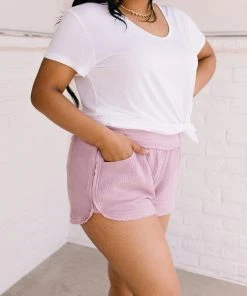 Ave Shops Beachwalk Shorts In Mauve Bottoms & Jeans
