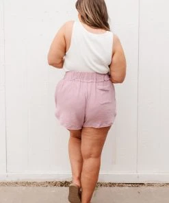 Ave Shops Beachwalk Shorts In Mauve Bottoms & Jeans