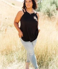 Ave Shops Short Sleeve Tops Bella Tank In Black