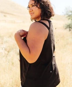 Ave Shops Short Sleeve Tops Bella Tank In Black