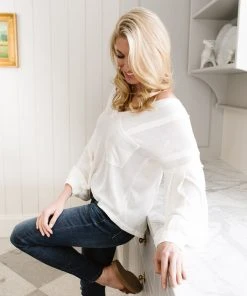 Ave Shops Bellissimo Draped V-neck Sweater Clothing