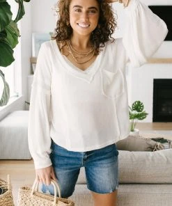 Ave Shops Bellissimo Draped V-neck Sweater Clothing