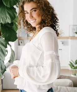 Ave Shops Bellissimo Draped V-neck Sweater Clothing