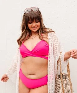 Ave Shops Beside The Bay Pink Swimsuit Bottoms