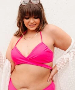 Ave Shops Beside The Bay Pink Swimsuit Top Swim Wear