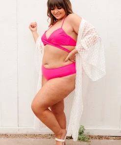 Ave Shops Beside The Bay Pink Swimsuit Bottoms