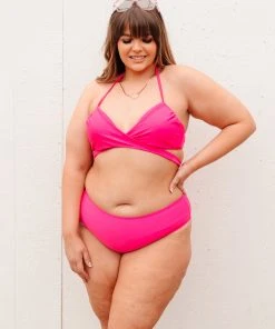 Ave Shops Beside The Bay Pink Swimsuit Top Swim Wear