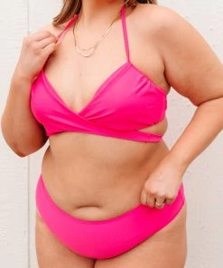 Ave Shops Beside The Bay Pink Swimsuit Bottoms