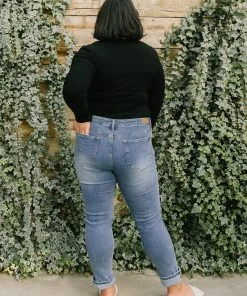 Ave Shops Better Days Vintage Wash Boyfriend Jeans Bottoms & Jeans