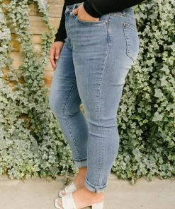Ave Shops Better Days Vintage Wash Boyfriend Jeans Bottoms & Jeans