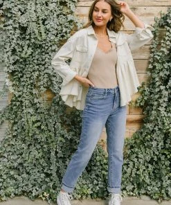 Ave Shops Better Days Vintage Wash Boyfriend Jeans Bottoms & Jeans