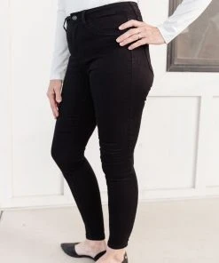 Ave Shops Bottoms & Jeans Black City Skinnies