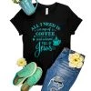 The Cinchy Cowgirl CLOSEOUT- Black Coffee & Jesus Graphic Tee
