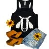 The Cinchy Cowgirl Black Goat Graphic Tank - Stylish Women's Graphic Tank Top 2 The Cinchy Cowgirl Black Goat Graphic Tank