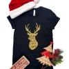 The Cinchy Cowgirl CLOSEOUT- Black Oh Deer Christmas Short Sleeve Tee