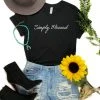 The Cinchy Cowgirl TCC Graphic Tanks & Tees Black Simply Blessed Short Sleeve Graphic Tee