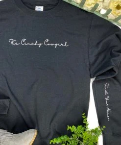 The Cinchy Cowgirl Clothing Black Trust Your Horse Sweatshirt