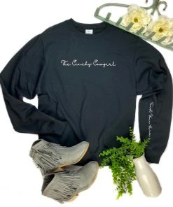 The Cinchy Cowgirl Clothing Black Trust Your Horse Sweatshirt