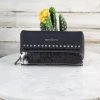 Montana West Handbags & Wallets Black & White Ariana Cowhide Wallet