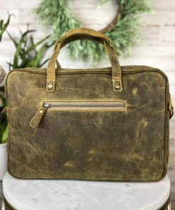 Myra Black & White Cowhide Laptop Handbag