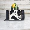 Montana West Black & White Cowhide Print Wallet