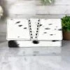 Myra Handbags & Wallets Black & White Josephine Cowhide Wallet