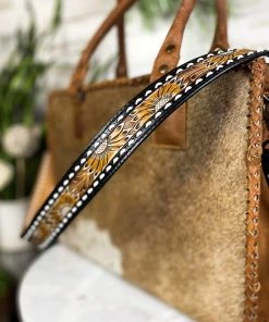 American Darling Handbags & Wallets Black & White Sunflower Purse Strap