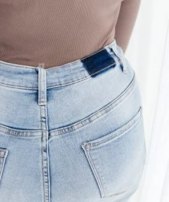 Ave Shops Blissed Out Wide Leg Jeans