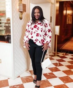 Ave Shops Blooming Company Top Long Sleeve Tops