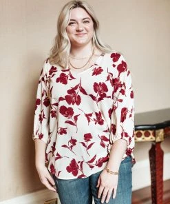 Ave Shops Blooming Company Top Long Sleeve Tops