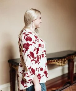 Ave Shops Blooming Company Top Long Sleeve Tops