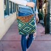 Myra Blue Aztec Charade Crossbody Handbag Handbags & Wallets