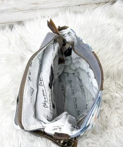 Bbags Blue Aztec Laser Shoulder Handbag