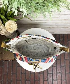 Myra Blue Aztec & Cowhide Bucket Handbag | Stylish Crossbody Handbag for Women 12 Myra Blue Aztec & Cowhide Bucket Handbag Handbags & Wallets