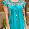 Ave Shops Blue Bossoms Short Sleeve Top - Stylish & Comfortable Tops & Blouses 2 Ave Shops Blue Bossoms Shirt Clothing