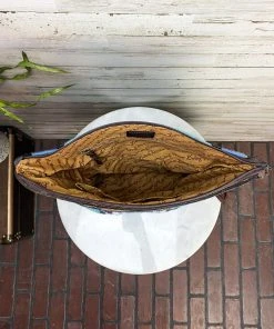 American Darling Blue Dream Aztec Fringe Crossbody Handbag