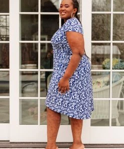 Ave Shops Blue You Away Dress - Stylish Women's Dresses, Rompers & Jumpsuits 24 Ave Shops Blue You Away Dress Dresses, Rompers, Jumpsuits