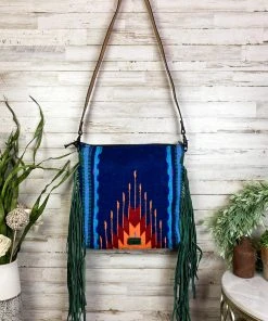 American Darling Blue & Green Aztec Fringe Crossbody Handbag – MEGA SALE – Stylish & Trendy Design -The Cinchy Cowgirl Store Blue GreenAztecFringeCrossbodyHandbag 3 1080x
