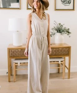 Ave Shops Women's Boardwalk Jumpsuit in Cream | Stylish Romper for Every Occasion 52 Ave Shops Dresses, Rompers, Jumpsuits Boardwalk Jumpsuit In Cream