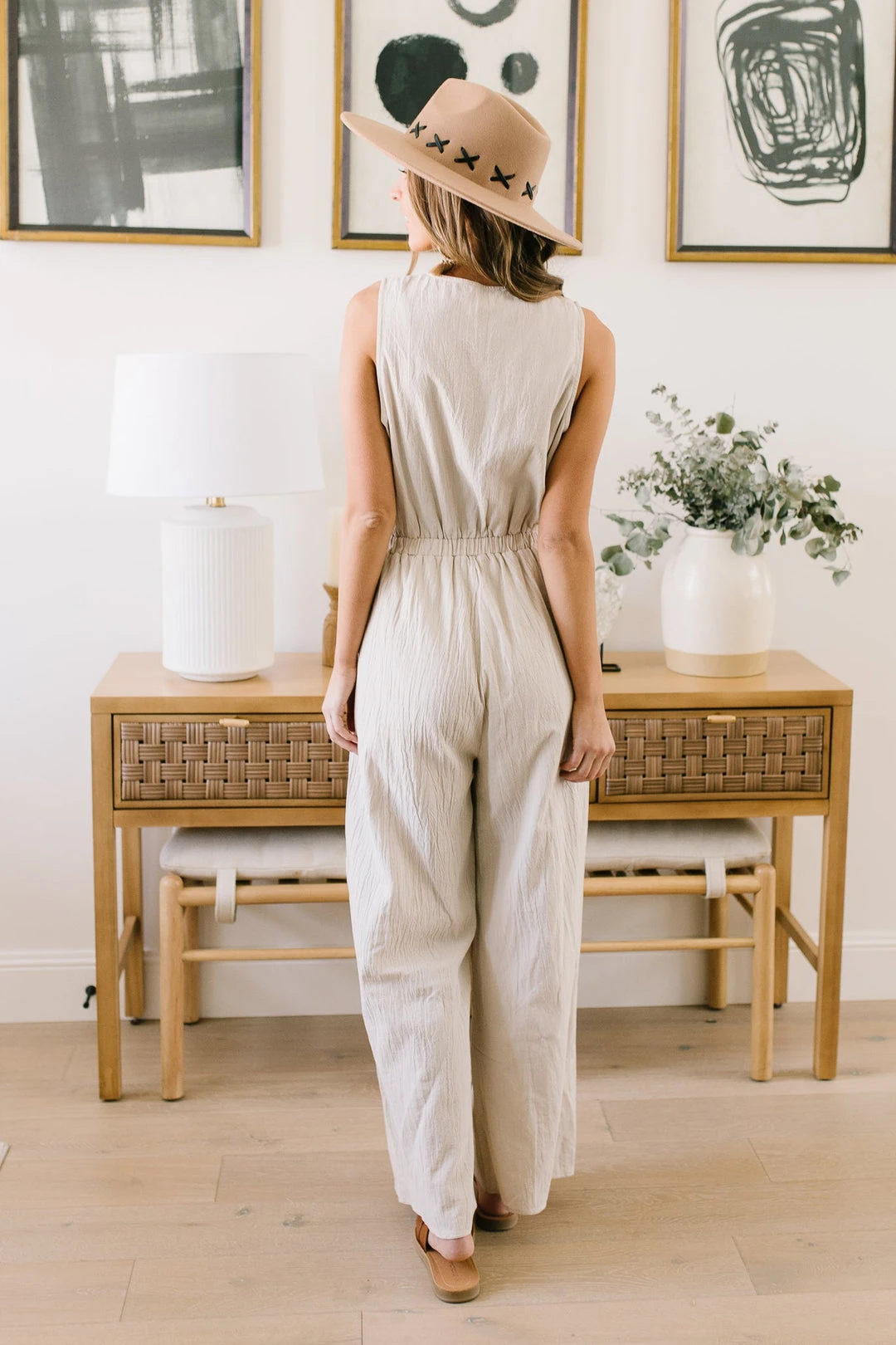 Ave Shops Women's Boardwalk Jumpsuit in Cream | Stylish Romper for Every Occasion 21 Ave Shops Dresses, Rompers, Jumpsuits Boardwalk Jumpsuit In Cream