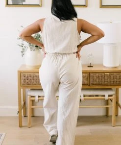 Ave Shops Women's Boardwalk Jumpsuit in Cream | Stylish Romper for Every Occasion 55 Ave Shops Dresses, Rompers, Jumpsuits Boardwalk Jumpsuit In Cream